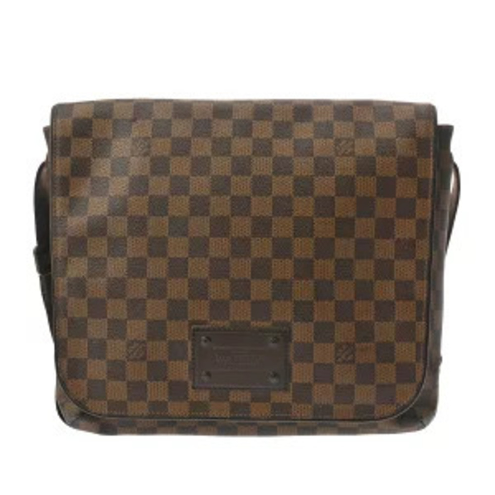 Louis Vuitton Damier Brooklyn Brown Canvas Shoulder Bag
